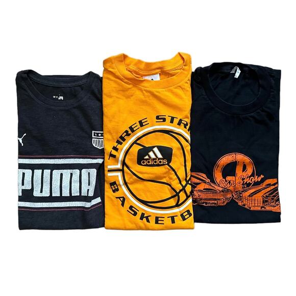 Lot of 3 Mens Graphic T-Shirt Large Adidas, Puma, Car Show Crew Neck Streetwear - Picture 12 of 12